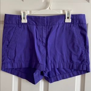 J.crew purple chino shorts